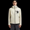 Veste à capuche MONCLER imperméable Cormet beige logo Grenoble