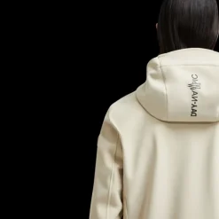 Veste à capuche MONCLER imperméable Cormet beige logo Grenoble