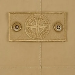 Veste à capuche STONE ISLAND Ghost coton Primaloft camel