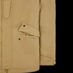 Veste à capuche STONE ISLAND Ghost coton Primaloft camel