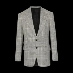 Veste Blazer TOM FORD laine mélangée carreaux Prince de Galles