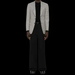 Veste Blazer TOM FORD laine mélangée carreaux Prince de Galles