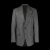 Veste blazer TOM FORD Prince de Galles laine carreaux gris noir