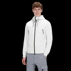 Veste Blouson CP COMPANY Shell-R Blanc Capuche Lunettes
