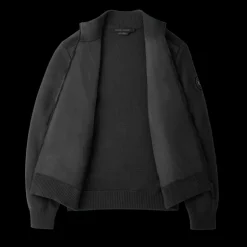Veste Cardigan CANADA GOOSE Hybridge zippé Bi matière laine noir