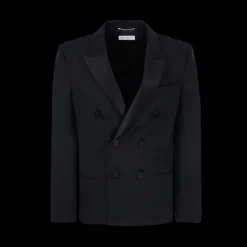 Veste croisée SAINT LAURENT Smoking noir