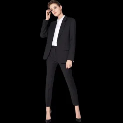 Veste de costume BARBARA BUI gabardine laine stretch noir