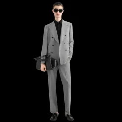 Veste de costume DOLCE & GABBANA double boutonnage laine vierge pied-de-poule