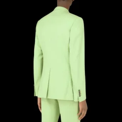 Veste Dolce & Gabbana Portofino laine stretch vert pistache poche plaquée