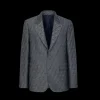 Veste droite FENDI coupe classique Fendi Shadow jacquard FF bleu