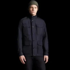 Veste imperméable MONCLER Lez bleu marine