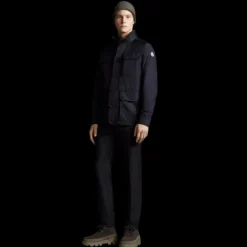 Veste imperméable MONCLER Lez bleu marine