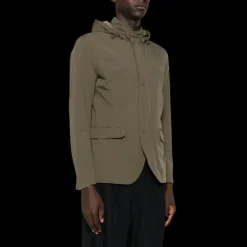 Veste légère HERNO capuche nylon kaki