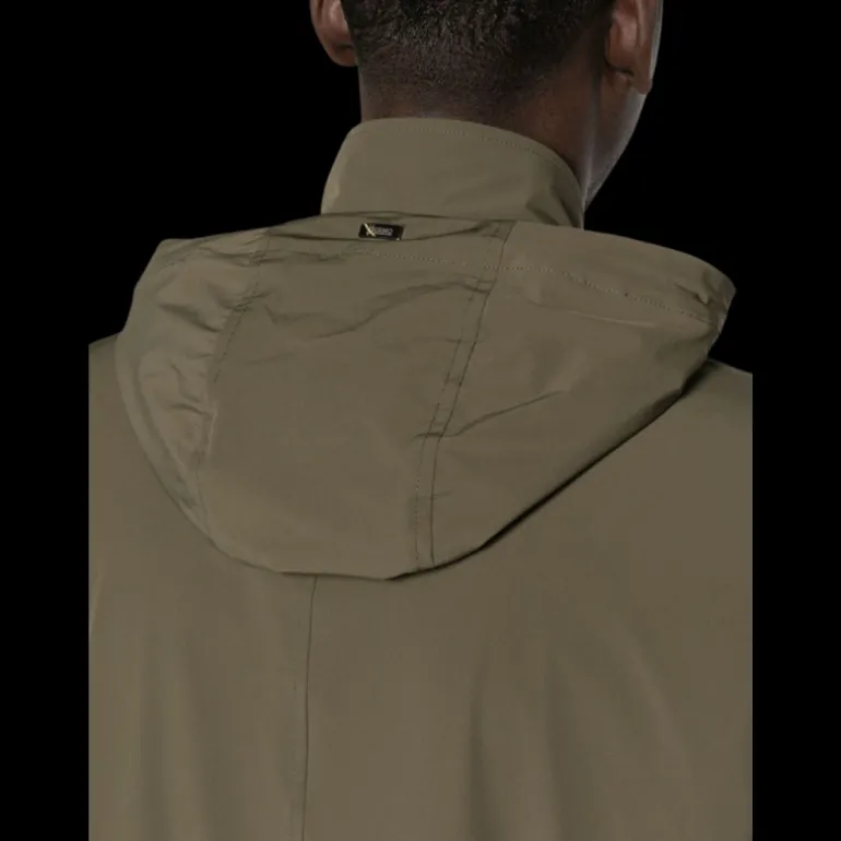 Veste légère HERNO capuche nylon kaki