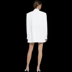 Veste oversize DOLCE GABBANA tweed coton raschel blanc