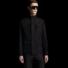 Veste Saharienne MONCLER Lez nylon noir poches capuche amovible