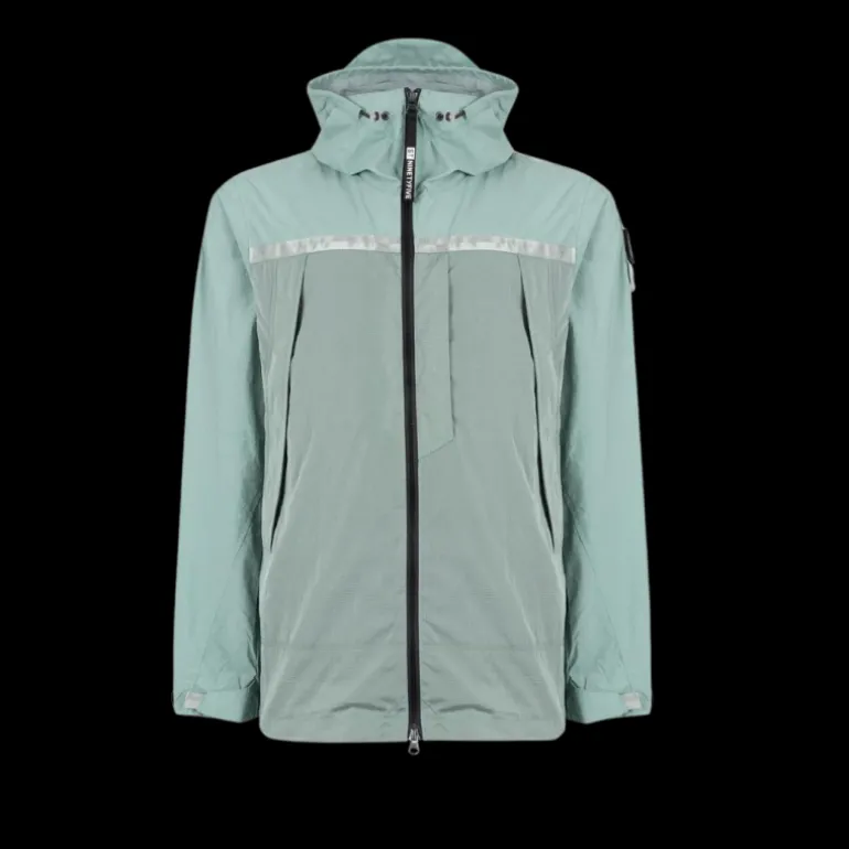 Veste ST-95 Archive Anorak mi-long nylon vert capuche