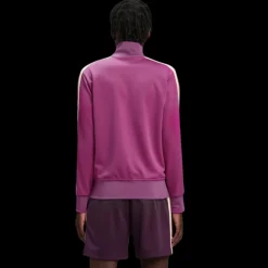 Veste survêtement PALM ANGELS zippée violet bande blanche logo