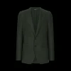 Veste Taormina ajustée DOLCE & GABBANA lin vert simple boutonnage