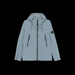 Veste zippée à capuche zippée CP COMPANY Pro-Tek bleu jeans